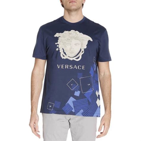 royal blue versace t shirt|Men's Versace .